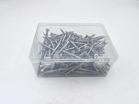 Box of 9 Gauge By 2 Inch 304 Stainless Steel Deck Screws With Flat Head And Square Drive For Outdoor Wood Fencing And Decking, 240 Count