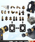 Precision Thread Adjustment Screws With Black Grip Knobs For Optical Lens Mounts And Breadboards assorted components for fine control alignment.