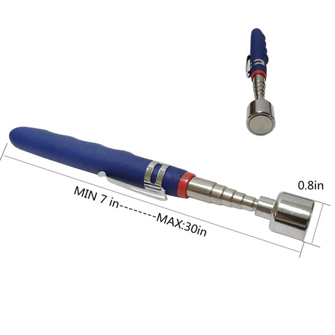 20 lb Magnetic Telescoping Pickup Tool Extendable From 7 To 31 Inches With Foam Grip For Easy Reaching And Grabbing Small Metal Parts Dope DIY Handyman Must Have For Dads Husbands And Gift Buyers