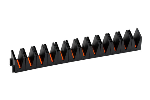 Widget Wrench Organizer Pro Series 4.0 Magnetic Wrench Holders with 12 slots black and orange for tool drawer storage