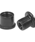 Close-up of Dope Bike Chainring Bolts And Nuts Set For 2x And 3x Chainrings M8 Bolts And M8 Nuts T25 Steel Black Finish Five Pack
