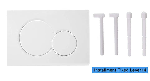 Dual Flush Actuator Plate For Concealed Cisterns Alpine White Wall Mount Toilet Flush Plate Easy Install With Dual Buttons