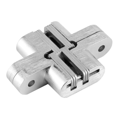 Premium Concealed Cabinet Hinges That Are Rock Solid Built With Hardened Stainless Steel showing a close-up view of a durable hinge.