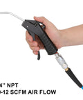 Solid As Nails 1/4 Inch By 25 Foot Polyurethane Coil Air Hose With Instant Spring Back Rewind And Heavy Duty Fittings for easy use.
