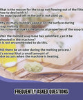 Make It Easy No Fuss Soap Making Kit With Electronic Warmer Plate Glycerin Soap Base DIY FAQ section displayed.