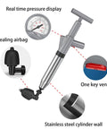 Beast Mode Heavy Duty Toilet Plunger And Drain Snake Set For Bathroom Clog Removal showing real-time pressure display and components.