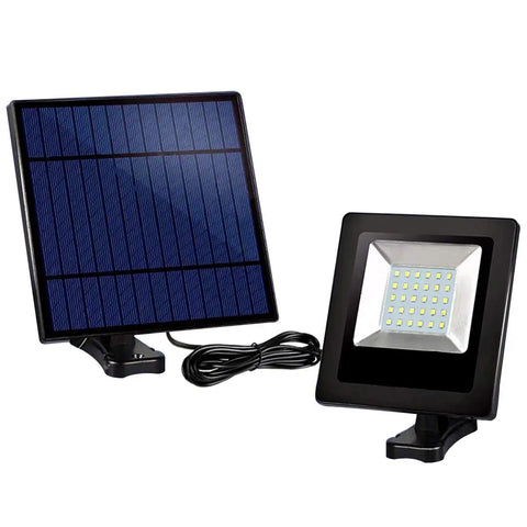 30 LED Solar Powered Outdoor Flood Light With IP65 Waterproof Build, Dusk Till Dawn Auto On, 350 Degree Adjustable