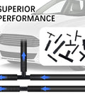 64-piece vacuum line connector kit with black silicone hose fittings for automotive use; heat resistant to 240°C