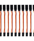 Pack of 10, 3 Pin Servo Extension Cable Cord Female To Male Lead Wire Connector For JR Futaba RC Cars Planes And Helicopters 10cm