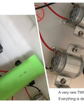 Internal components of Massive 27.5 Inch RC Cruise Ship Boat With Dual 380 High Speed Motors, showing battery and motor setup.