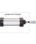 I Shape Air Cylinder Rod Clevis End Connector With M16x1.5 Female Thread 78mm Long Alloy Built For Pneumatic Systems Drop In SC Standard Pneumatic Accessories Durable on cylinder rod