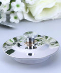 Stainless Steel Drain Stopper for Bathtub Plug, 40-45mm Flat Cover with shiny finish on a light background.