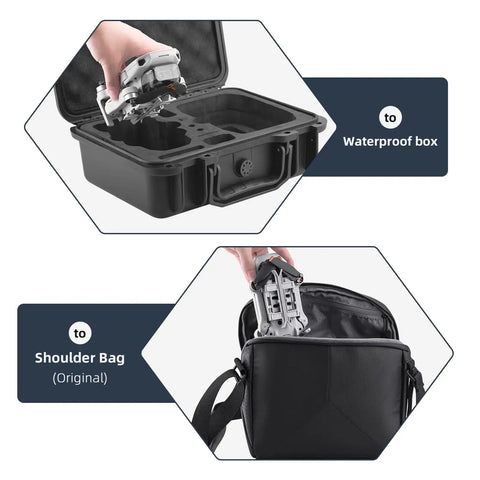 Foldable Landing Gear Extensions For DJI Mini 4K Mini 2 Mini SE And Mavic Mini Drones raise ground clearance being packed into cases