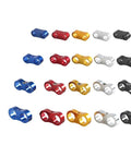 Top Notch 10 Piece AN4 An6 An8 And An10 Billet Aluminum Hose Clamp Separator Kit Perfect For Oil Fuel And Water Lines in assorted colors