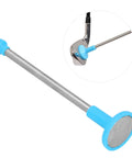 Golf Alignment Rods Swing Trainer And Alignment Aid With Telescoping Sections And Magnetic Base for precise practice, blue rod