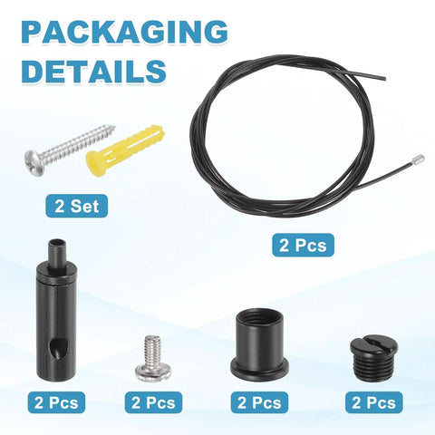 Durable Ceiling Hanging Wire Cable Kit For Pendant Chandeliers And LED Panels 6.6 Foot Adjustable Suspension Rope items