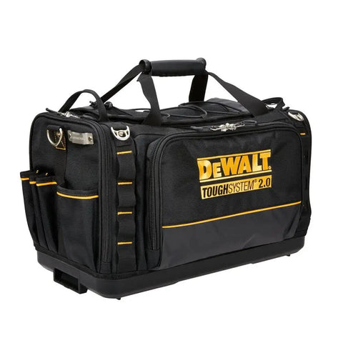 Pro Grade ToughSystem 2.0 Jobsite Tool Bag With Vertical Access, Over 50 Pockets, Top Storage With Bungee Cord, Waterproof Base