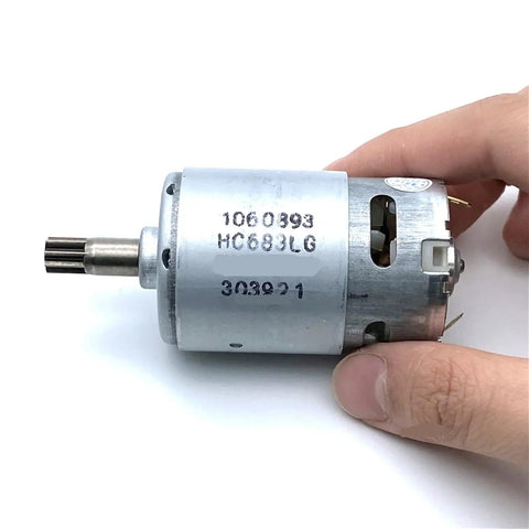 Heavy Duty Dc 12 Volt Electric Hammer Impact Drill Motor showing robust construction and metal casing for industrial automation use.