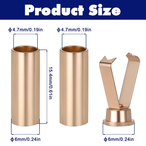 Gold Alloy Shoelace Tips 10 Pack With Cylindrical Aglets And V Shaped Grippers End Caps For Shoes Product Size