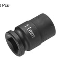 Two Piece Deep Impact Socket Set For Three Eighths Inch Square Drive And Eleven Millimeter Six Point Thirty Millimeter Long Flip