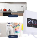 No Drama On Demand Hot Water Tankless Electric Water Heater With Slick Lcd Touchscreen Us Plug 110 Volt Compact Setup for kitchen sink and balcony.
