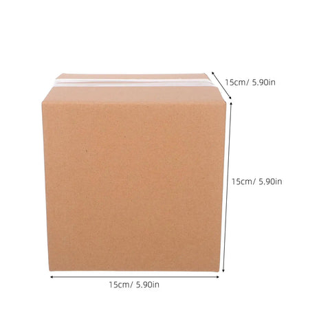 Budget Friendly 15 Pack Small Cardboard Boxes 15x15x15 Cm Square Shipping Boxes Corrugated Cartons For Mailing Moving And Storage Great For Small Biz Supplies