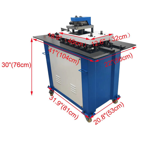 Rock Solid Heavy Duty Sheet Metal Seamer And Seam Lock Roller Machine With Quenched Alloy Rollers Pro Shop Grade Equipment For Aluminum Steel Jobs 1.5KW 220V