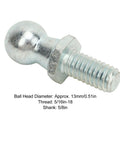 4 Pack Ball Studs 5/16-18 Thread 5/8 Inch Shank Gas Strut Bolts For Gas Lift Support Struts Zinc Plated Durable Metal Construction close-up