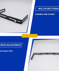 Two Sets Universal Mounting Brackets For CB Ham Radios, Transceivers And Scanners, Adjustable Width 6.3 To 10.6 Inches, Includes Screws