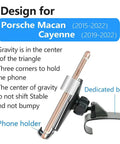 Porsche Macan 2015 2026 And Cayenne 2019 2023 Car Phone Holder Mount With Vent Clip Easy Slide In Design side view