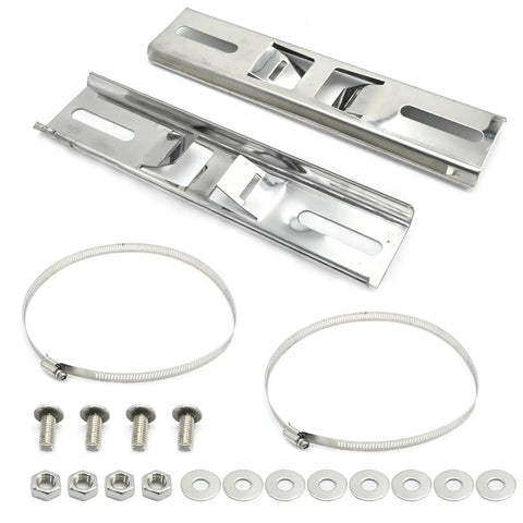 Pole Mounting Kits For Outdoor Electrical Boxes With Adjustable Clamps In 304 Stainless Steel, 50 To 200mm Range (1.9 To 7.8 Inches)