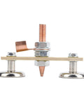 Heavy Duty Welding Magnet Ground Clamp With 4mm Insulation Board For Spotter Tool And Welding Machine Connectivity To Ensure Safe Double Ground Connector, close-up view.