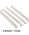 Beefy Steel Drawer Slide Rail Set With Bottom Side Mount Wheel Track For Cabinets Desks And Keyboard Trays Computer Tables And Chutes