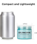 Two Pack Car Cleaning Gel Universal Dust Cleaner next to soda can for size comparison, dimensions labeled