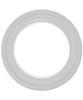 Top view of 5 Inch Air Vent Duct Connector Flange For HVAC Ducting, Straight Metal Duct Pipe Plate, fits 5.24 Inch Plastic Pipes