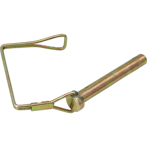 Heavy Duty Snapper Pins 2 Pc Set 1/4 Inch By 2 3/4 Inch Yellow Zinc Plated Locking Ratchet Hole Pins For Shop Crews And Weekend Warriors Solid Grip Quick Swap Design