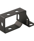 Corral Your Cable Chaos With This Beefy Steel Cable Management Basket Rack Mount Tray For Under Desk Server Cabinets Black 1 Pack side view of black steel mounting bracket.