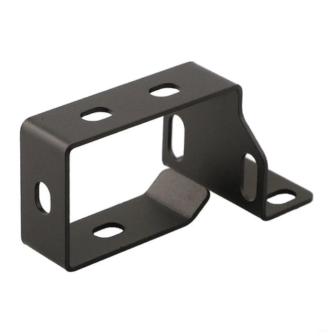 Corral Your Cable Chaos With This Beefy Steel Cable Management Basket Rack Mount Tray For Under Desk Server Cabinets Black 1 Pack side view of black steel mounting bracket.