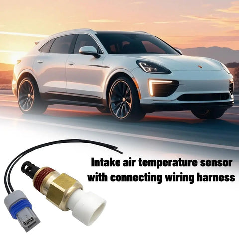 Direct Bolt On Intake Air And Coolant Temperature Sensor With Pigtail Harness For Buick Century Electra Reatta OEM 25036751 Replacement with wiring.