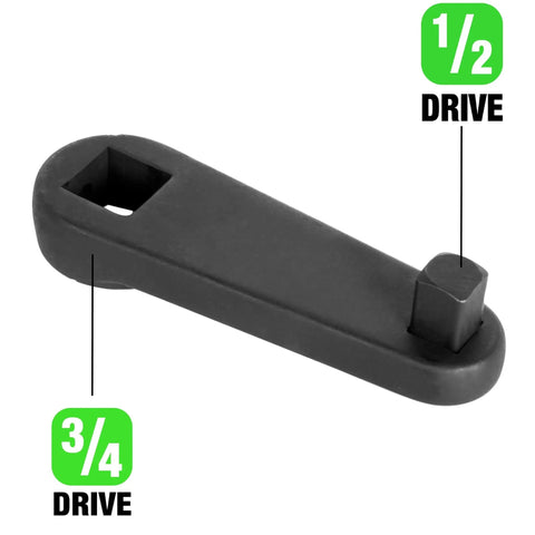 Low Profile Torque Adapter For One Half To Three Quarters Socket Set Ford Power Stroke 6.0 Diesel Time Saver For Rear Head Bolts