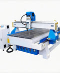 Rotary Axis 4 Axis CNC Router with 4x8 Engraving Milling Machine for 3D wood foam sculpture in blue, heavy duty system