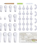 Traceless Wall Hangers 40 Piece Set Invisible Nail Hooks No Trace Picture Hangers For Drywall And Hardwall variety