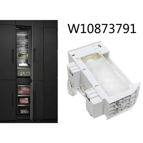 Replacement Ice Maker Assembly For W10873791 Fits W10760070 W10798411 W10847507 W11130444 W11646278 DIY Friendly Easy Install kit