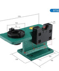 Premium Badass Rock Solid BT30 BT40 BT50 CNC Spindle Locking Fixture dimensions with mounting holes for heavy duty milling machines.