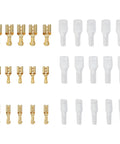 Massive 120 Piece Wire Terminal Crimp Connector Kit With Insulated Sleeves, Male Female Spade Lug Assortment For 2.8mm 4.8mm 6.3mm Copper Electrical Connectors Perfect For Auto Home Audio Repair Projects, copper spade terminals