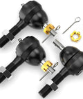 Three Pack Golf Cart Tie Rod End Ball Joint Kit With Grease Port For Club Car DS 1976 To 2008 Gas And Electric Left Hand Joints Two Right