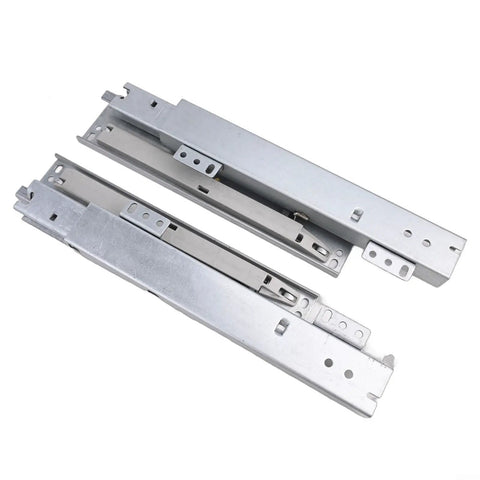 Floor Mount Soft Close Drawer Slides With Full Extension Undermount Runners, Beefy Steel Rails That Handle Up To 88 Lb, 200mm Pair