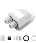 Weatherproof Double Cable Entry Gland for RV Roof Solar Junction Box Built Tough UV Resistant ABS Housing Fits 14 AWG To 10 AWG Cables