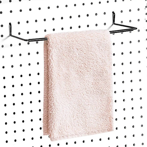 4 Pack Pegboard Towel Holders Hooks For Paper Towels And Kitchen Towels Great Pegboard Organizer For Workshop Garage And Kitchen Fits One Eighth Three Sixteenths And One Quarter Inch Metal Pegboards Shop Ready And Sturdy holding towel