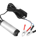 Heavy Duty 12V Submersible Water Pump Delivers Smooth 200 GPH Flow And Kickin 8500 RPM Power For Kerosene Handling Or Sump Upgrades. Pump with power clips.
